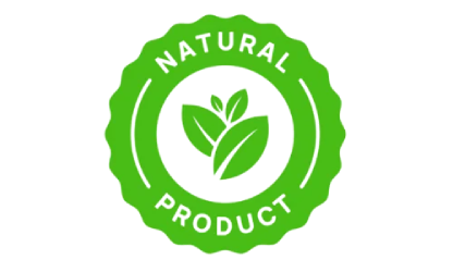 Badge indicating product is made with 100 percent natural ingredients