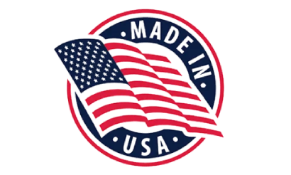 Manufacturing origin badge showing product is made in the United States